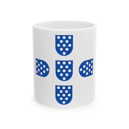 Flag of the Kingdom of Portugal 1185-1248 (Portugal) White Coffee Mug 11oz - Go Mug Yourself