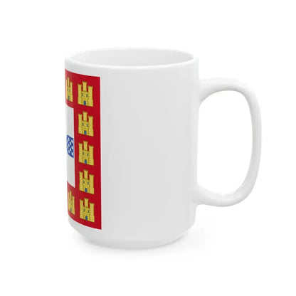 Flag of the Kingdom of Portugal 1248-1385 (Portugal) White Coffee Mug - Go Mug Yourself