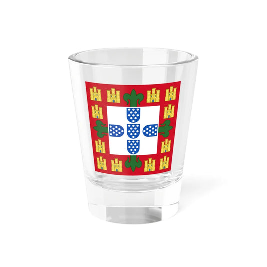 Flag of the Kingdom of Portugal 1385-1485 (Portugal) Shot Glass 1.5oz 1.5oz - Go Mug Yourself