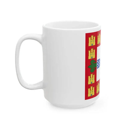 Flag of the Kingdom of Portugal 1385-1485 (Portugal) White Coffee Mug - Go Mug Yourself