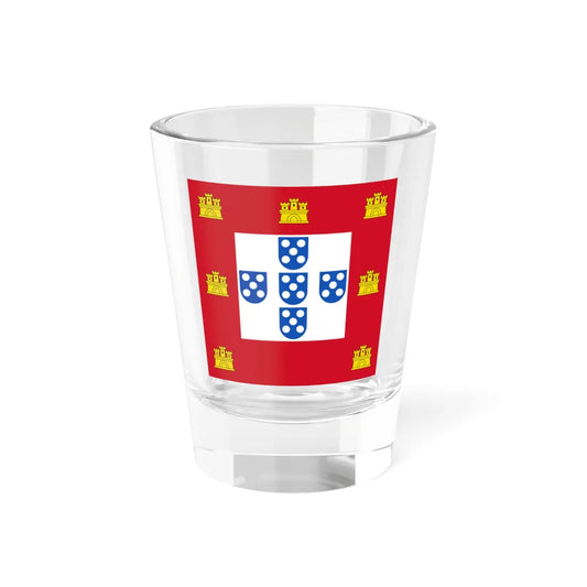 Flag of the Kingdom of Portugal 1485-1495 type 2 (Portugal) Shot Glass 1.5oz 1.5oz - Go Mug Yourself