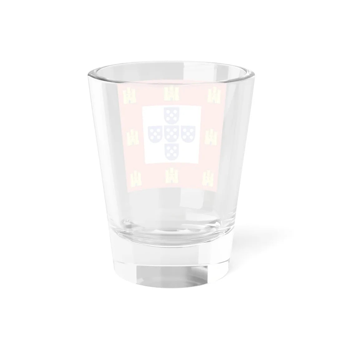 Flag of the Kingdom of Portugal 1485mid-16th century (Portugal) Shot Glass 1.5oz - Go Mug Yourself