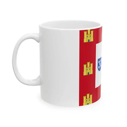 Flag of the Kingdom of Portugal 1485mid-16th century (Portugal) White Coffee Mug - Go Mug Yourself