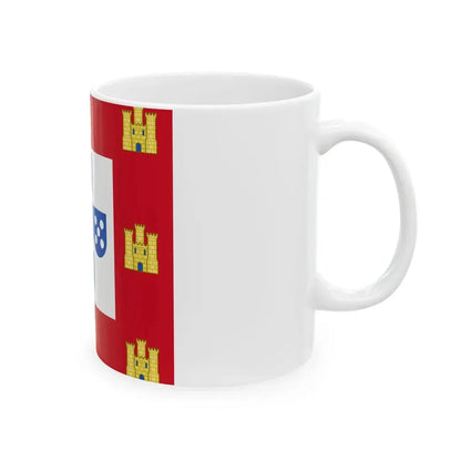 Flag of the Kingdom of Portugal 1485mid-16th century (Portugal) White Coffee Mug - Go Mug Yourself