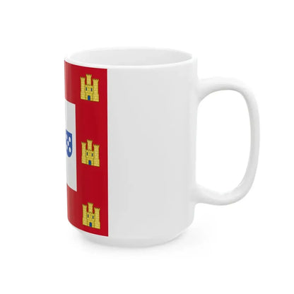 Flag of the Kingdom of Portugal 1485mid-16th century (Portugal) White Coffee Mug - Go Mug Yourself