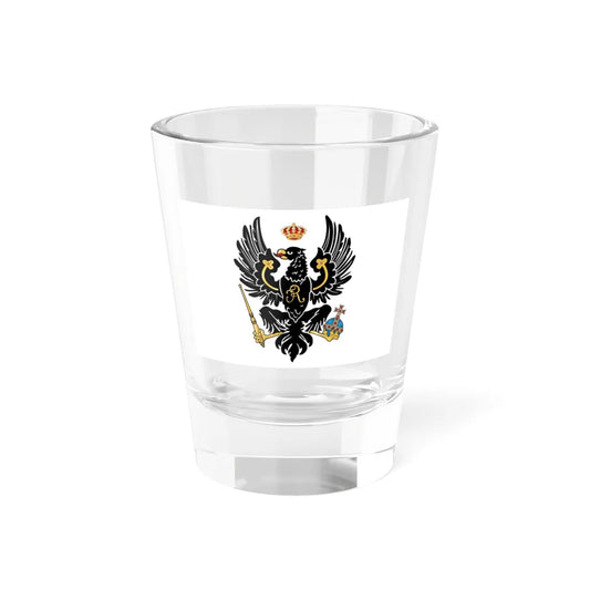 Flag of the Kingdom of Prussia 1701-1750 (Russia) Shot Glass 1.5oz 1.5oz - Go Mug Yourself