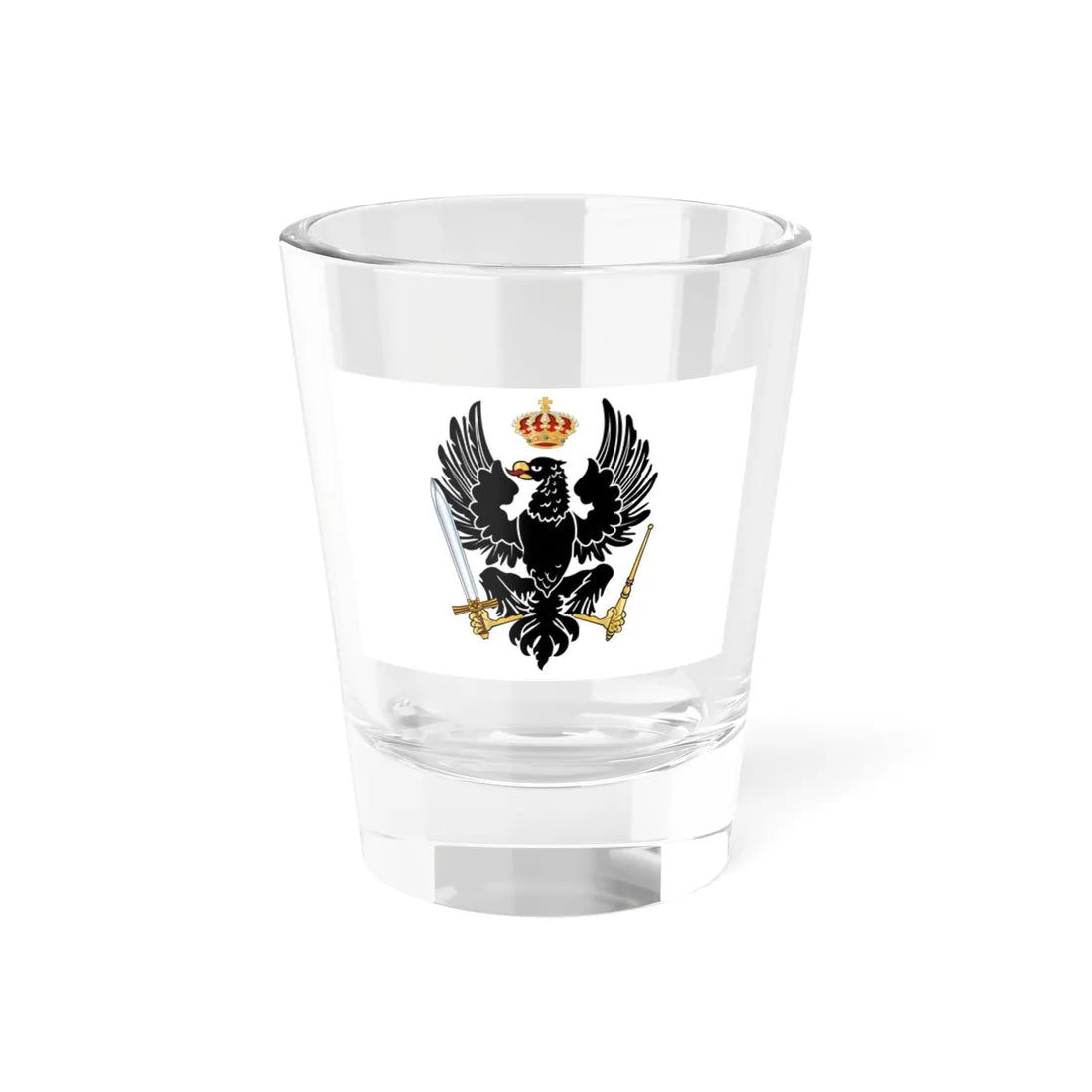 Flag of the Kingdom of Prussia 1801-1803 (Russia) Shot Glass 1.5oz 1.5oz - Go Mug Yourself