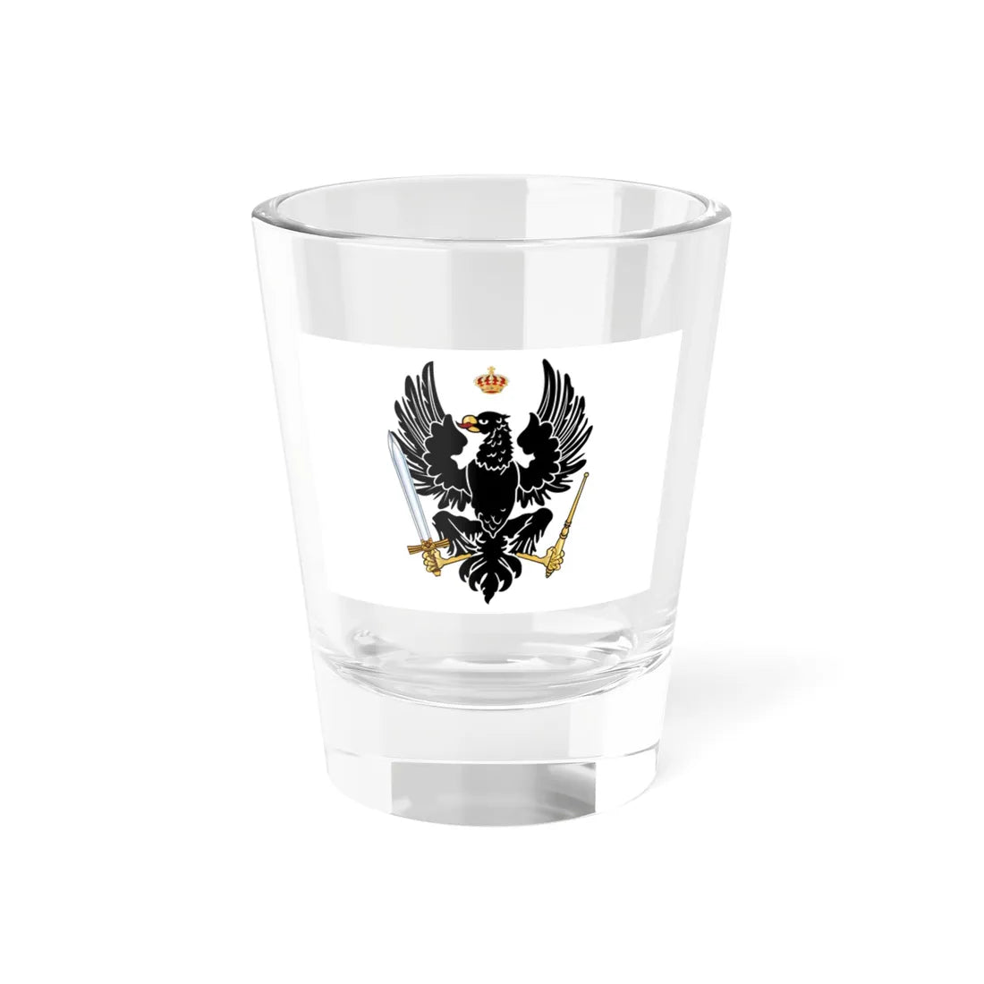 Flag of the Kingdom of Prussia 1803-1892 (Russia) Shot Glass 1.5oz 1.5oz - Go Mug Yourself
