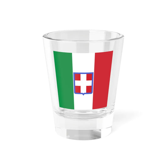 Flag of the Kingdom of Sardinia 1848-1851 (Italy) Shot Glass 1.5oz 1.5oz - Go Mug Yourself