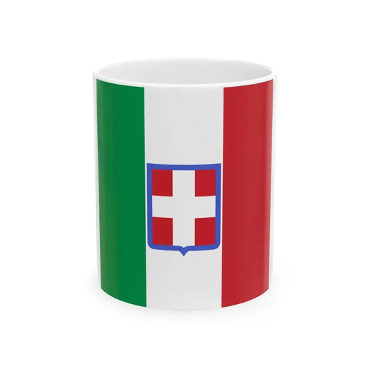 Flag of the Kingdom of Sardinia 1848-1851 (Italy) White Coffee Mug 11oz - Go Mug Yourself