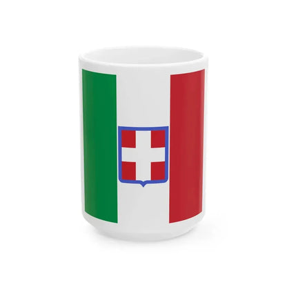 Flag of the Kingdom of Sardinia 1848-1851 (Italy) White Coffee Mug 15oz - Go Mug Yourself