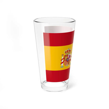 Flag of the Kingdom of Spain Correct Heraldic Coat of Arms (Spain) Pint Glass 16oz - Go Mug Yourself