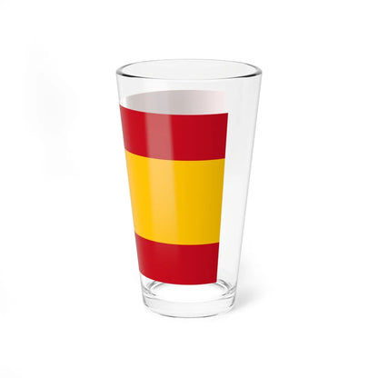 Flag of the Kingdom of Spain Correct Heraldic Coat of Arms (Spain) Pint Glass 16oz - Go Mug Yourself