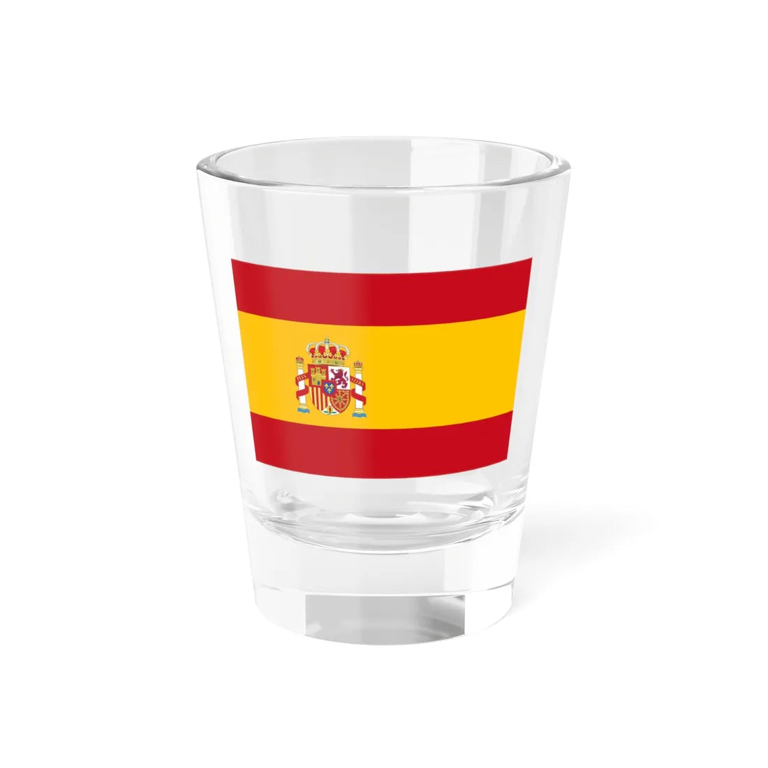 Flag of the Kingdom of Spain Correct Heraldic Coat of Arms (Spain) Shot Glass 1.5oz 1.5oz - Go Mug Yourself