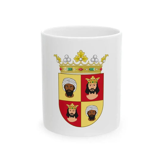 Flag of the Kingdom of the Algarve (Portugal) White Coffee Mug 11oz - Go Mug Yourself