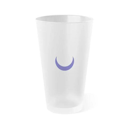 Flag of the kingdom of Tlemcen 1388 to 1488 - Frosted Pint Glass 16oz 16oz Frosted - Go Mug Yourself
