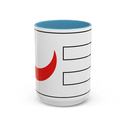 Flag of the kingdom of Tlemcen during 14th century - Accent Coffee Mug 15oz Light Blue - Go Mug Yourself