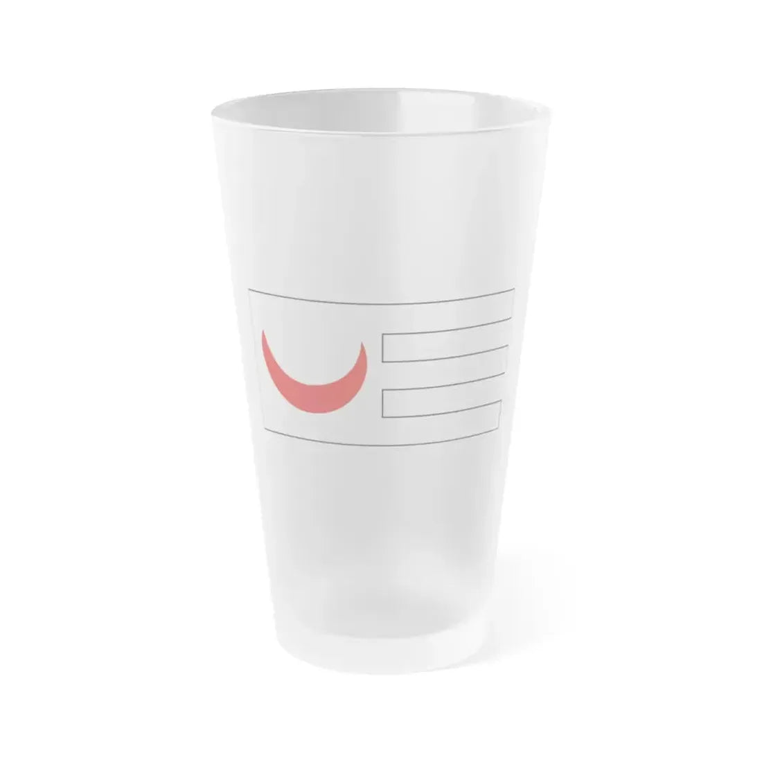 Flag of the kingdom of Tlemcen during 14th century - Frosted Pint Glass 16oz 16oz Frosted - Go Mug Yourself