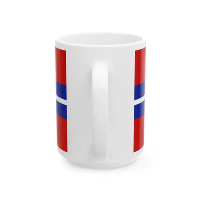 Flag of the Kirghiz Soviet Socialist Republic 1952-1991 Flag of Kyrgyzstan 19911992 (Kyrgyzstan) White Coffee Mug - Go Mug Yourself