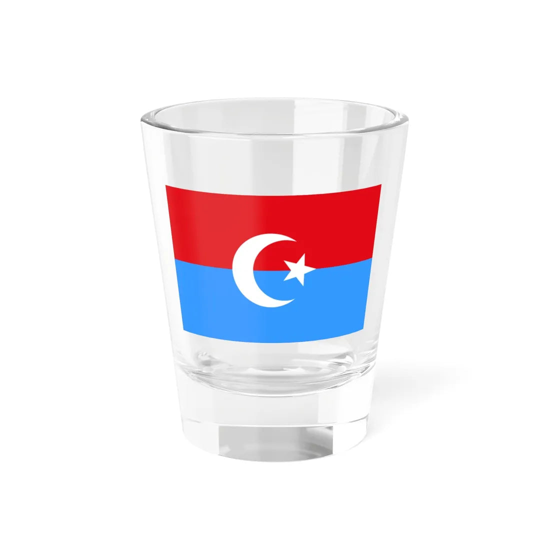 Flag of the Kokand Turkestan Autonomy (Turkmenistan) Shot Glass 1.5oz 1.5oz - Go Mug Yourself