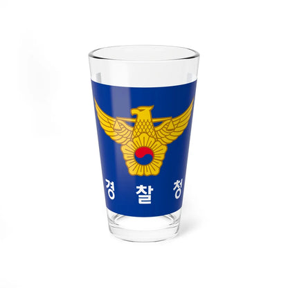 Flag of the Korean National Police Agency (Korea) Pint Glass 16oz 16oz - Go Mug Yourself