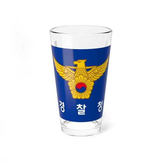 Flag of the Korean National Police Agency (Korea) Pint Glass 16oz 16oz - Go Mug Yourself