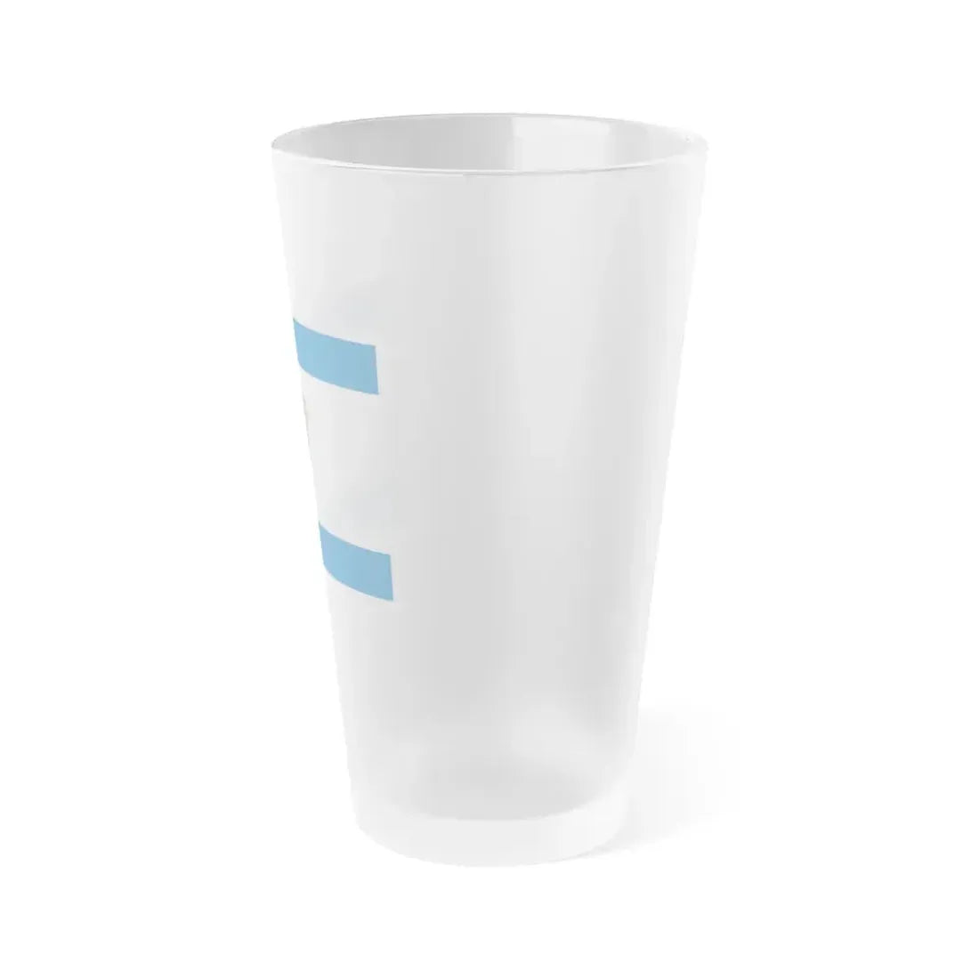 Flag of the Kosovo Police Service - Frosted Pint Glass 16oz - Go Mug Yourself