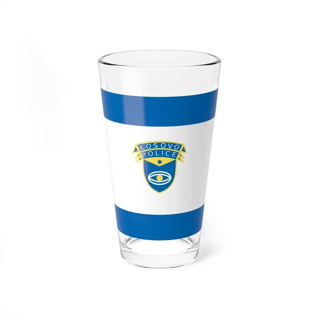 Flag of the Kosovo Police Service - Pint Glass 16oz 16oz - Go Mug Yourself