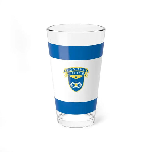 Flag of the Kosovo Police Service - Pint Glass 16oz 16oz - Go Mug Yourself