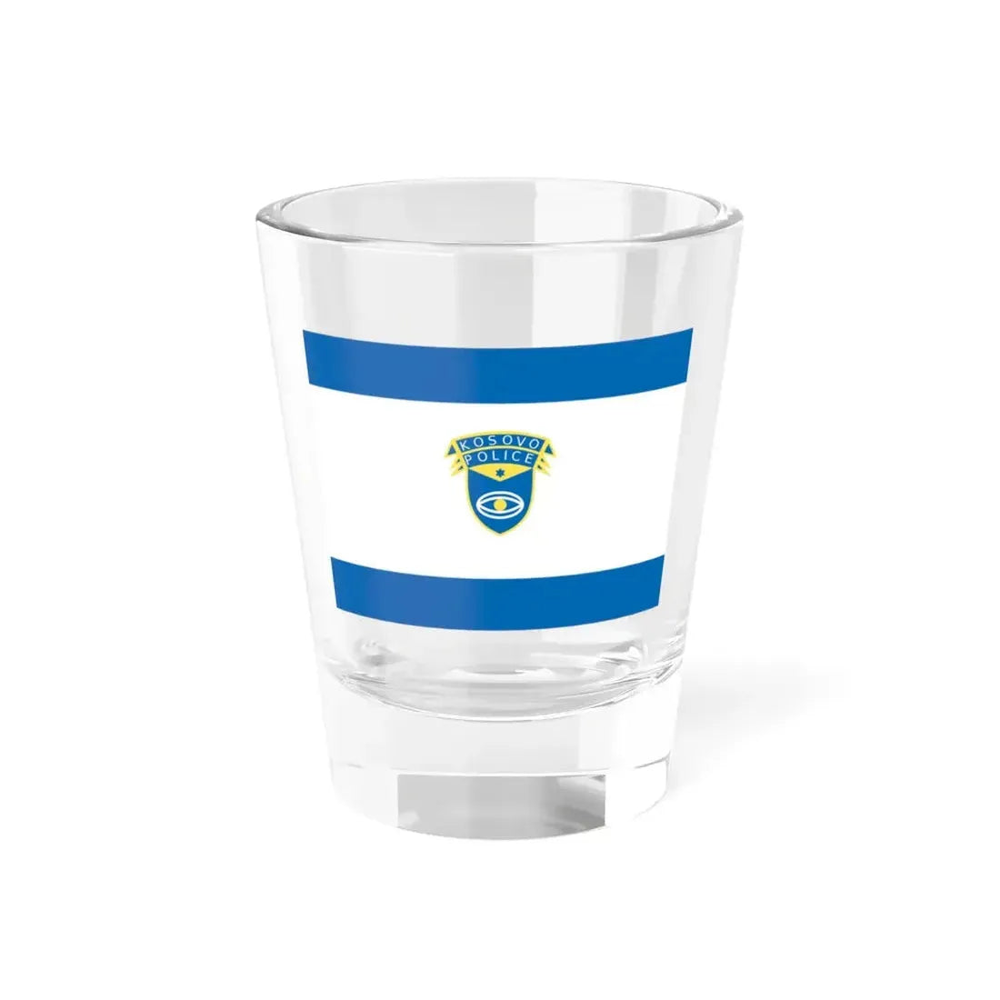 Flag of the Kosovo Police Service - Shot Glass 1.5oz 1.5oz - Go Mug Yourself