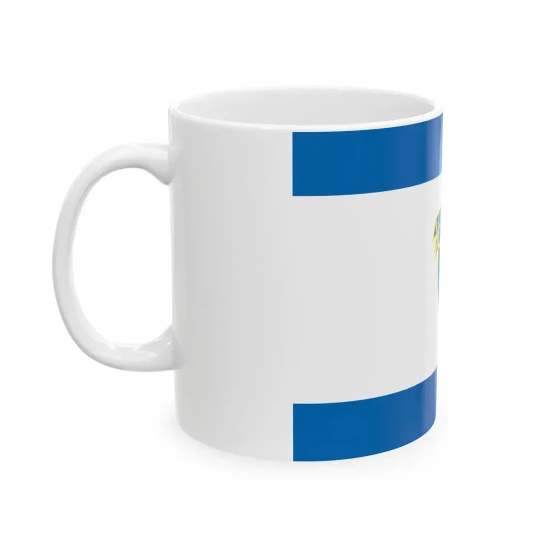 Flag of the Kosovo Police Service - White Coffee Mug - Go Mug Yourself