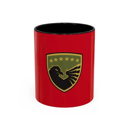 Flag of the Kosovo Security Force - Accent Coffee Mug 11oz Black - Go Mug Yourself