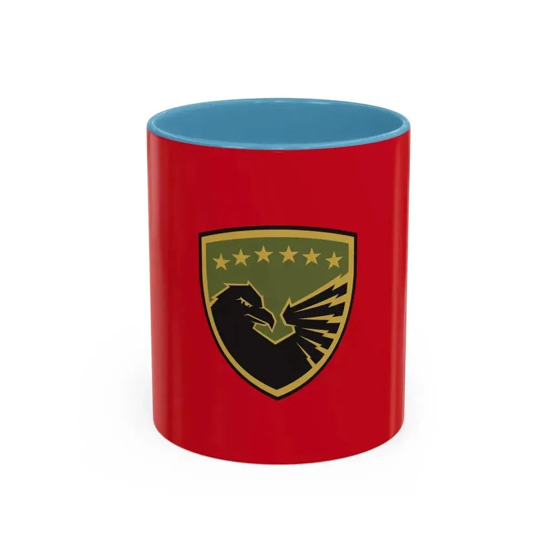 Flag of the Kosovo Security Force - Accent Coffee Mug 11oz Light Blue - Go Mug Yourself