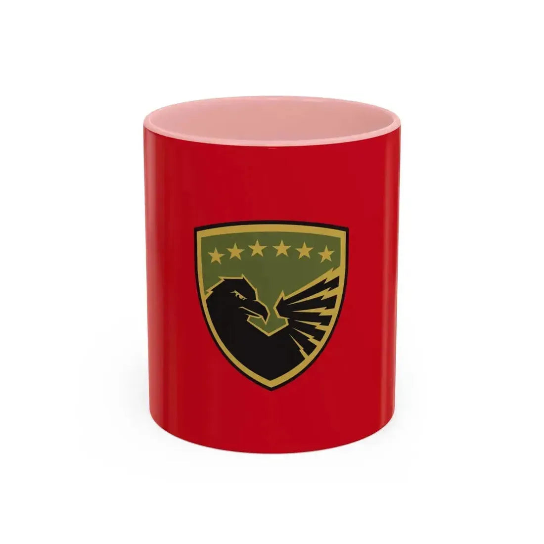 Flag of the Kosovo Security Force - Accent Coffee Mug 11oz Pink - Go Mug Yourself