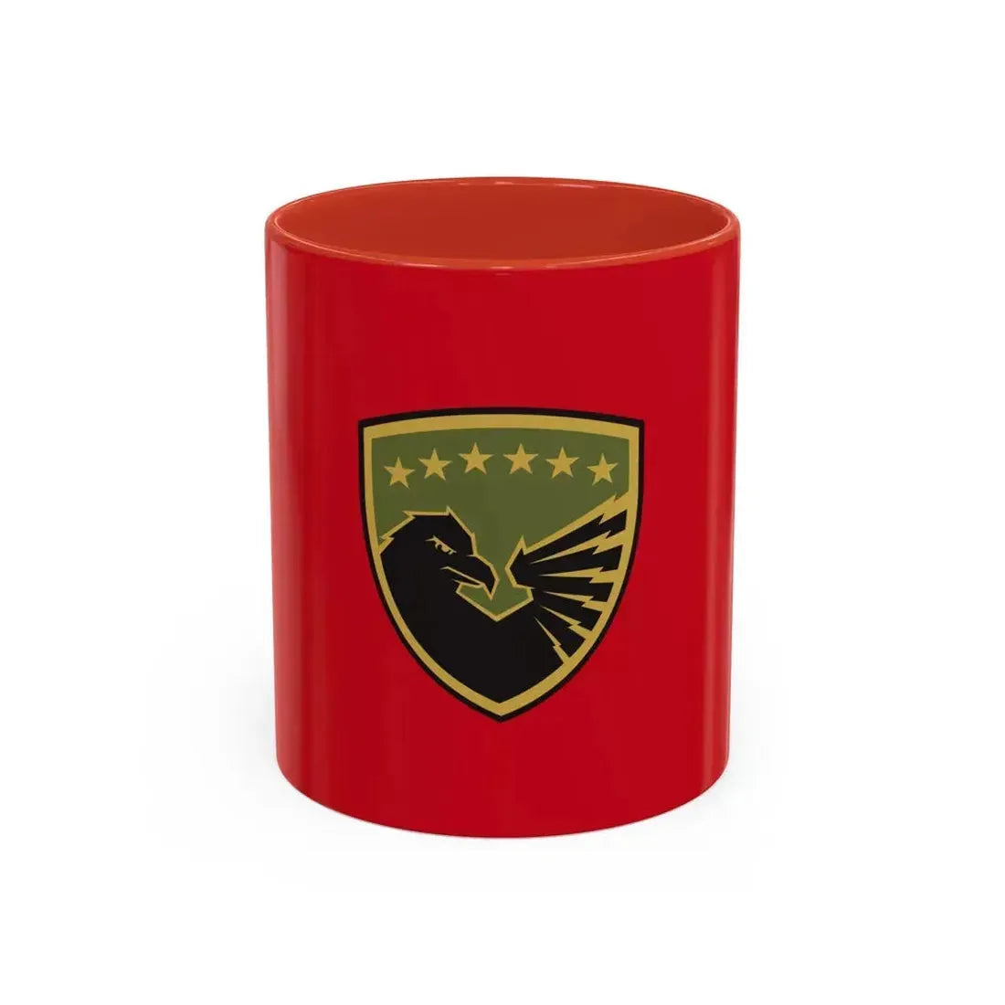 Flag of the Kosovo Security Force - Accent Coffee Mug 11oz Red - Go Mug Yourself