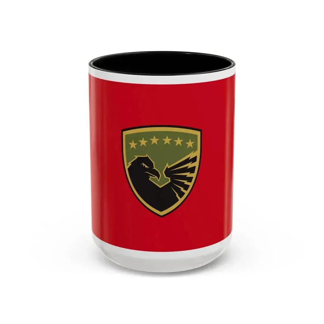 Flag of the Kosovo Security Force - Accent Coffee Mug 15oz Black - Go Mug Yourself