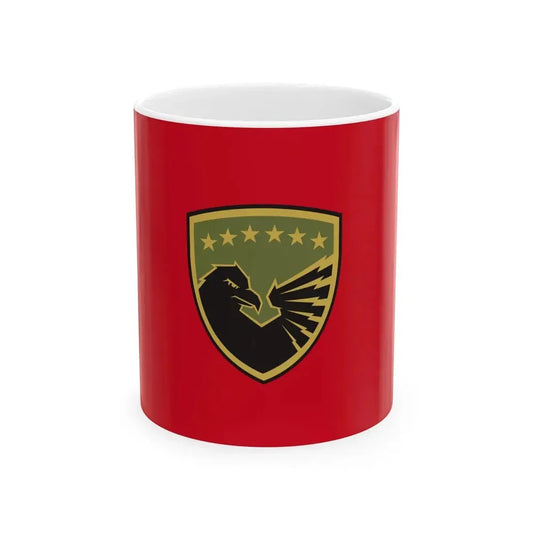 Flag of the Kosovo Security Force - White Coffee Mug 11oz - Go Mug Yourself