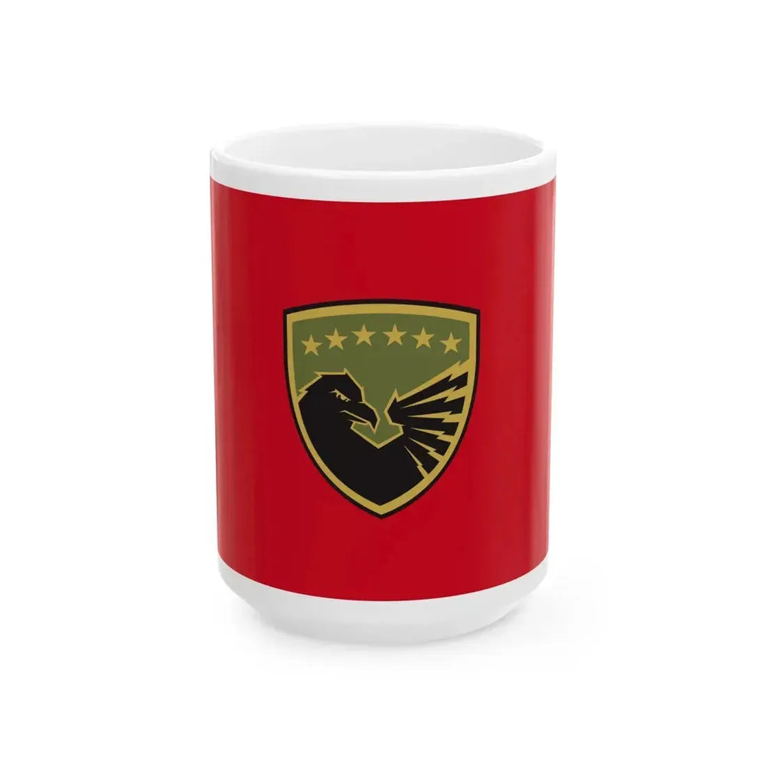 Flag of the Kosovo Security Force - White Coffee Mug 15oz - Go Mug Yourself