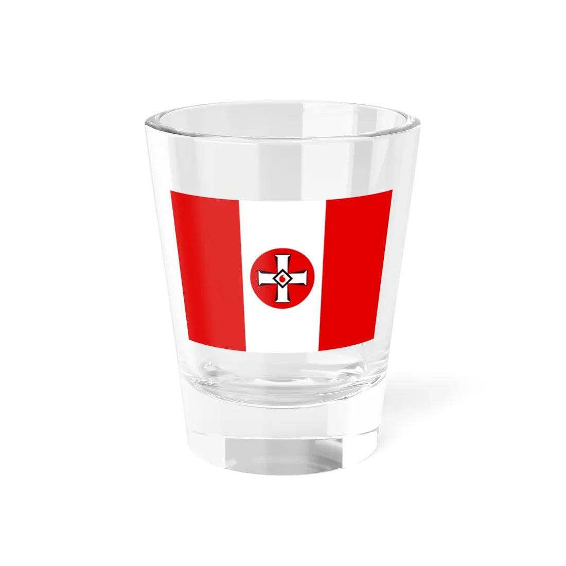 Flag of the Ku Klux Klan (United States) Shot Glass 1.5oz 1.5oz - Go Mug Yourself