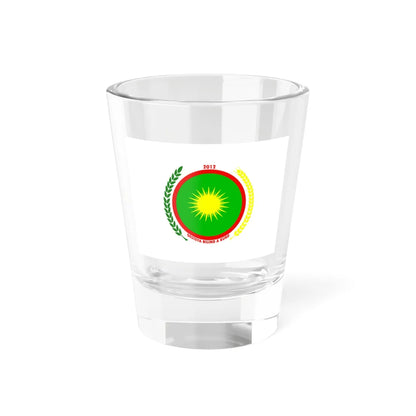 Flag of the Kurdish Supreme Committee (Syria) Shot Glass 1.5oz 1.5oz - Go Mug Yourself