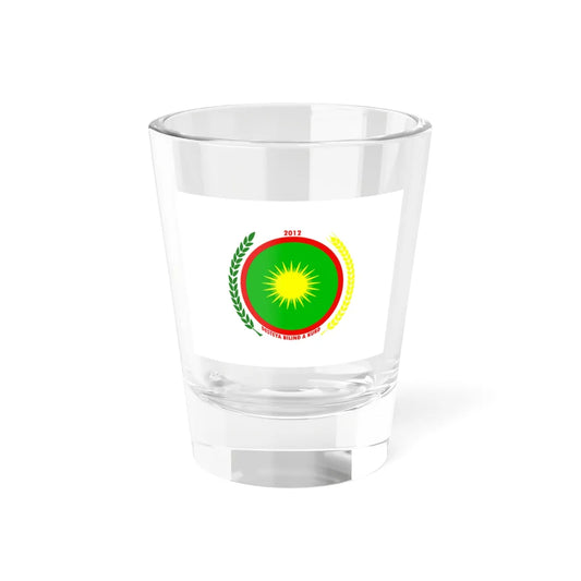 Flag of the Kurdish Supreme Committee (Syria) Shot Glass 1.5oz 1.5oz - Go Mug Yourself