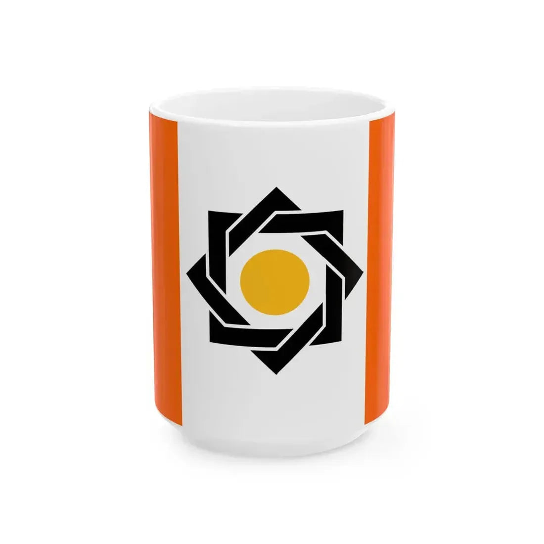 Flag of the Kurdistan Freedom Party Iran (Iran) White Coffee Mug 15oz - Go Mug Yourself