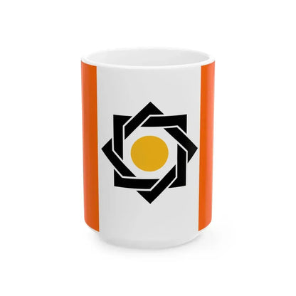 Flag of the Kurdistan Freedom Party Iran (Iran) White Coffee Mug 15oz - Go Mug Yourself
