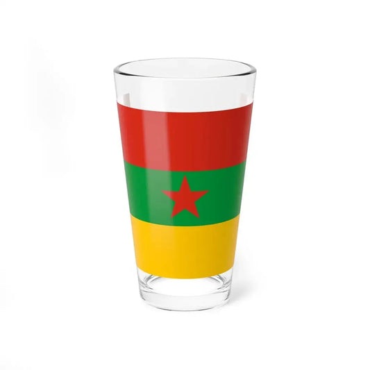 Flag of the Kurdistan Revolutionary Party Iraq (Iraq) Pint Glass 16oz 16oz - Go Mug Yourself