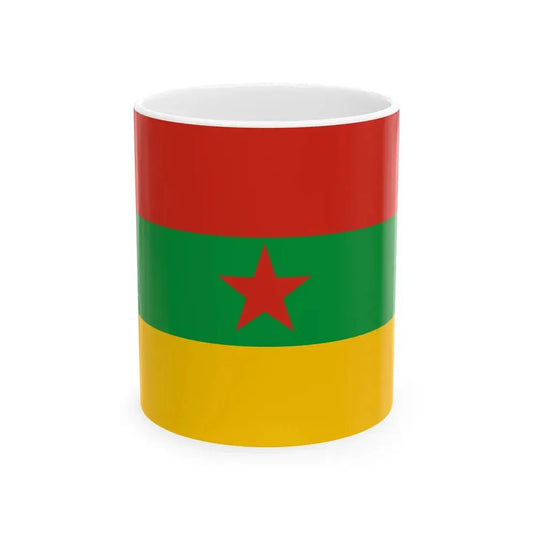 Flag of the Kurdistan Revolutionary Party Iraq (Iraq) White Coffee Mug 11oz - Go Mug Yourself