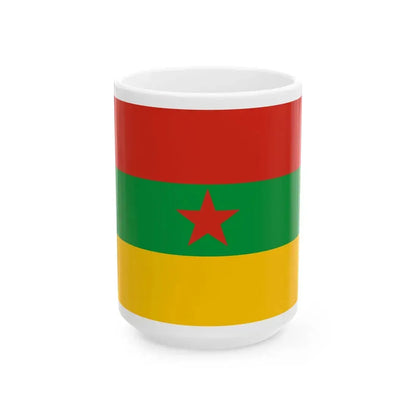Flag of the Kurdistan Revolutionary Party Iraq (Iraq) White Coffee Mug 15oz - Go Mug Yourself