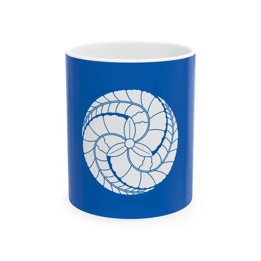 Flag of the Kuroda Lords of Fukuoka in Chikuzen Province A (Japan) White Coffee Mug 11oz - Go Mug Yourself