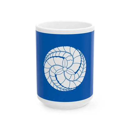 Flag of the Kuroda Lords of Fukuoka in Chikuzen Province A (Japan) White Coffee Mug 15oz - Go Mug Yourself