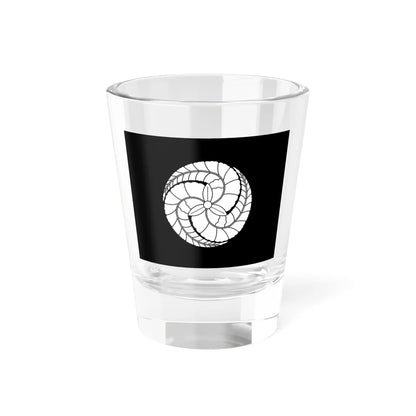 Flag of the Kuroda Lords of Fukuoka in Chikuzen Province B (Japan) Shot Glass 1.5oz 1.5oz - Go Mug Yourself
