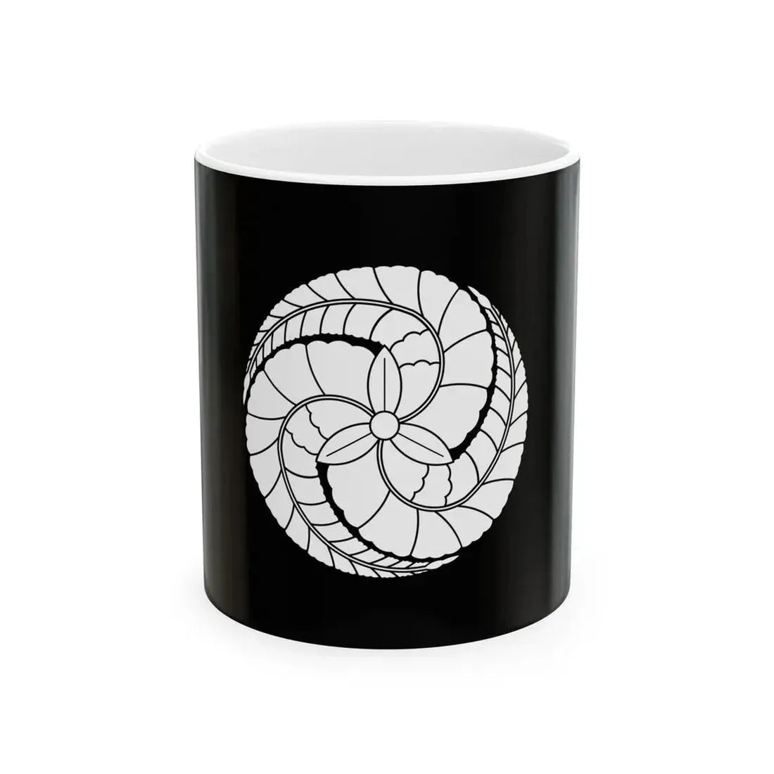Flag of the Kuroda Lords of Fukuoka in Chikuzen Province B (Japan) White Coffee Mug 11oz - Go Mug Yourself